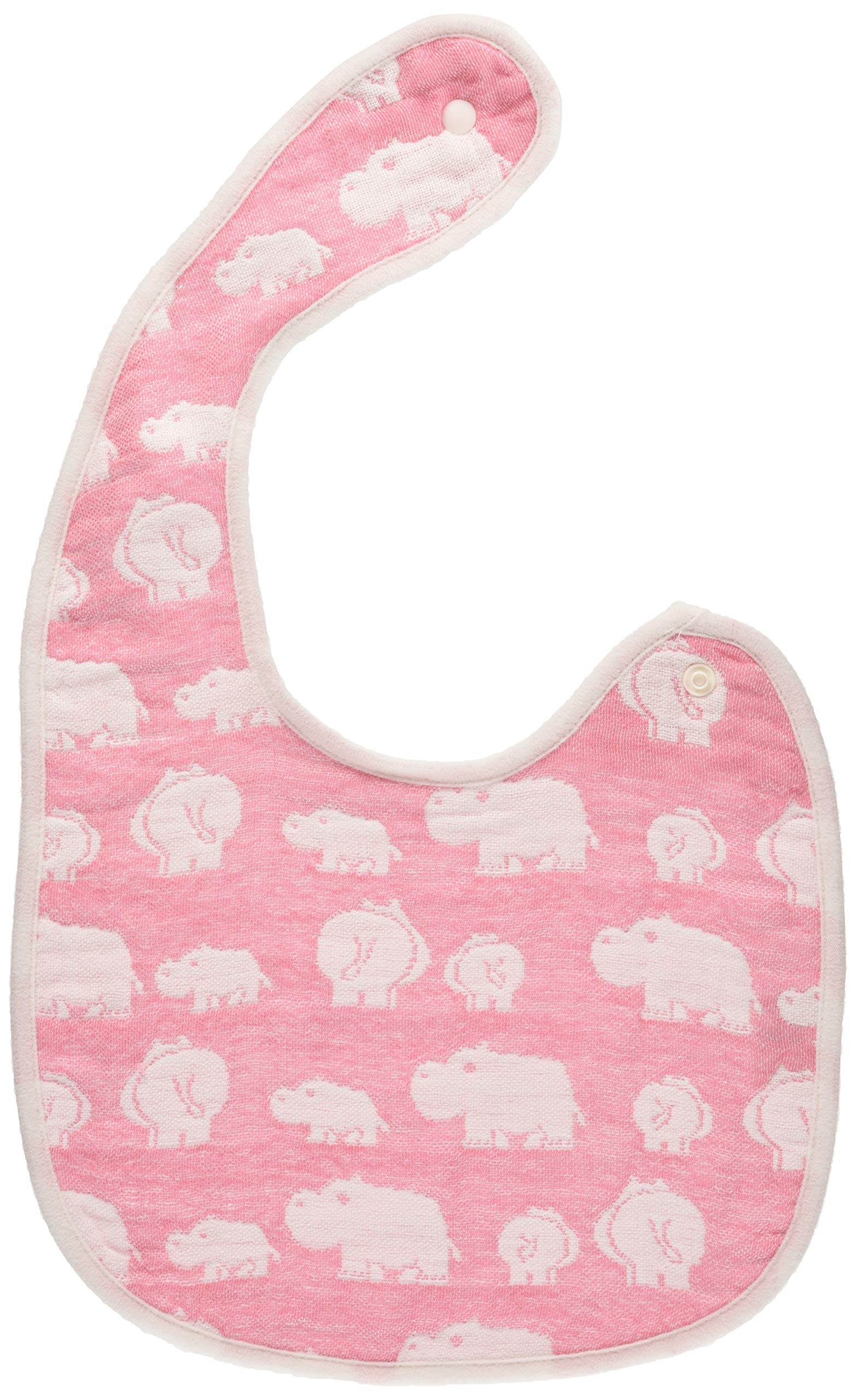 

Слюнявчик Сделано в Японии Чистый хлопок Слюнявчик Марля Слоник Нежно-розовый Младенец PI Jōgan 6-слойный ELST-120 розовый