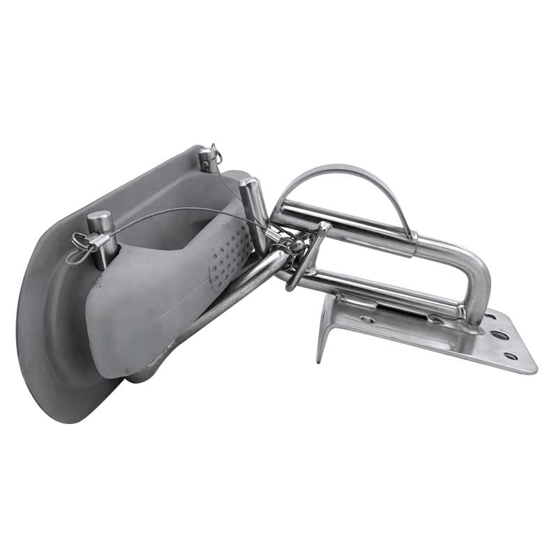 Boat Stainless Steel Insta-lock Quick Davits Replacement Set with Handle Pad for Inflatable Marine Yacht Accessories