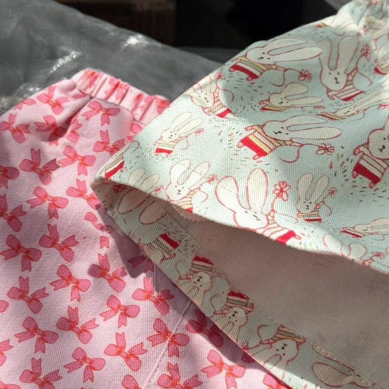 Children's Short Pants Summer Girls Printed Shorts Girls Patterns Elastic Waist Soft Casual Daily Bottoms Kids Clothes