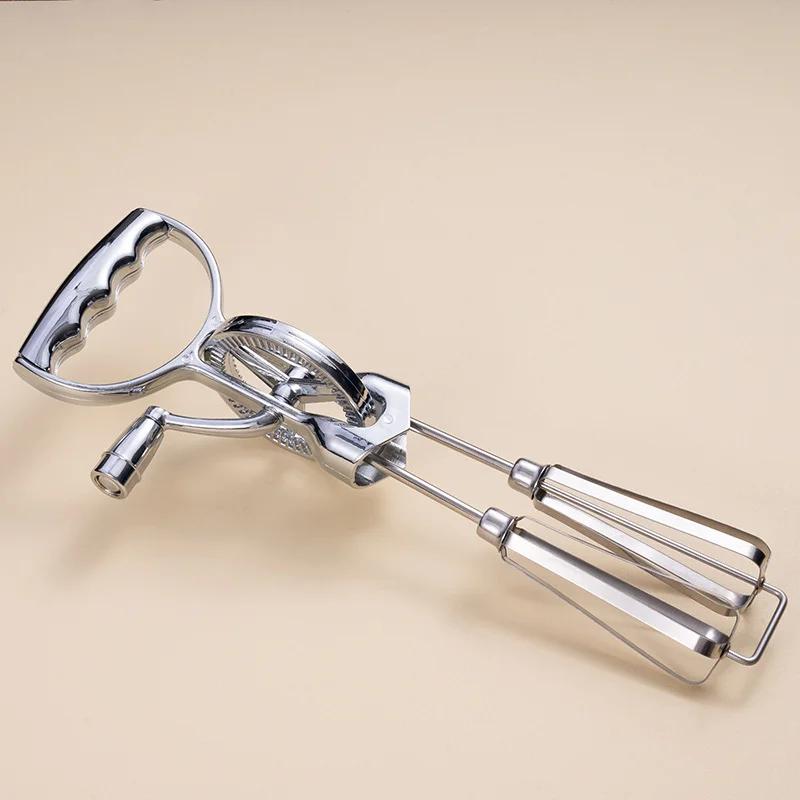 Manual Crank Egg Beater Milk Mixer Cream and Butter Mixer Whisking Frother Kitchen Cooking Tools and Kitchen Utensils