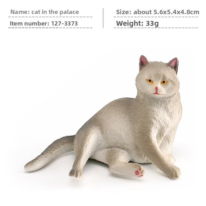 Cat Cartoon Pvc Sculpture With Realistic Form For Home Display Gift Childrens