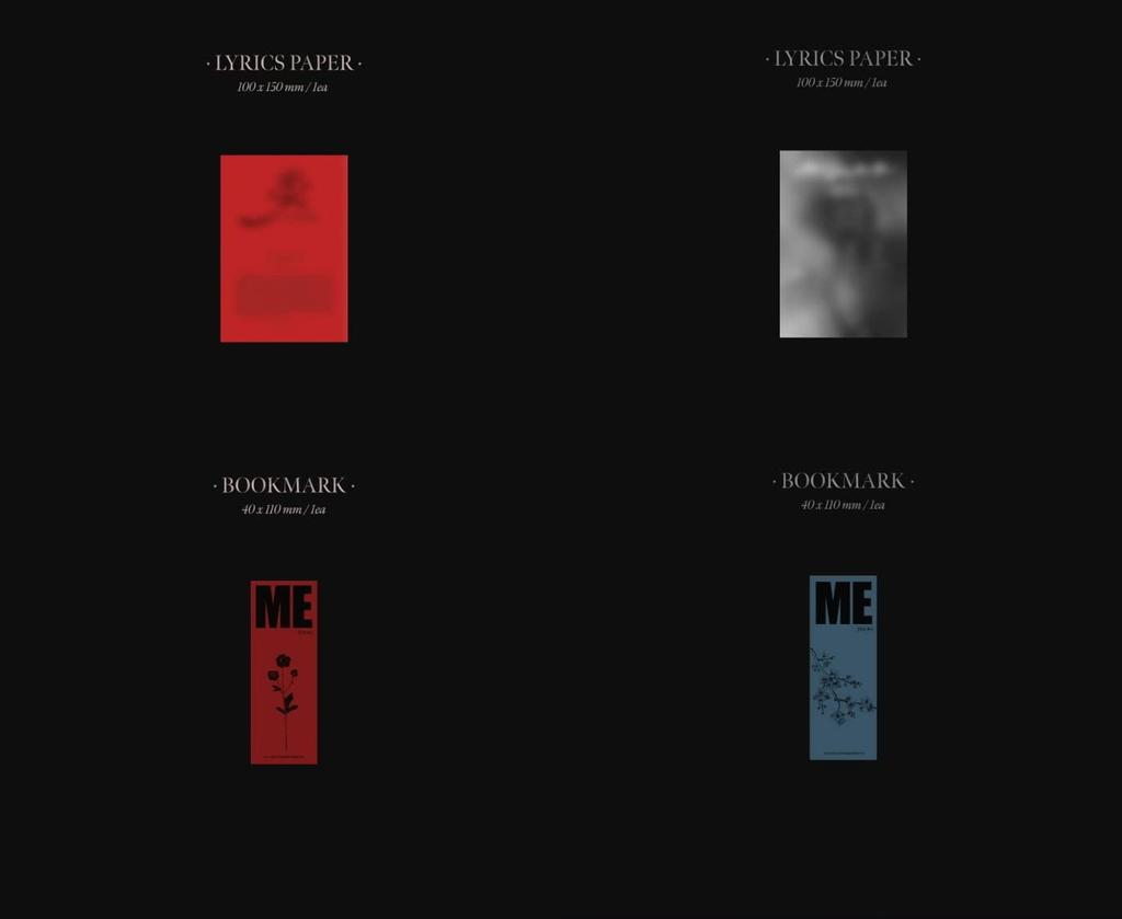 JISOO - JISOO FIRST SINGLE ALBUM + Folded Poster [Korean Edition] BLACKPINK (Red+Black ver. SET, 2 Folded Posters)