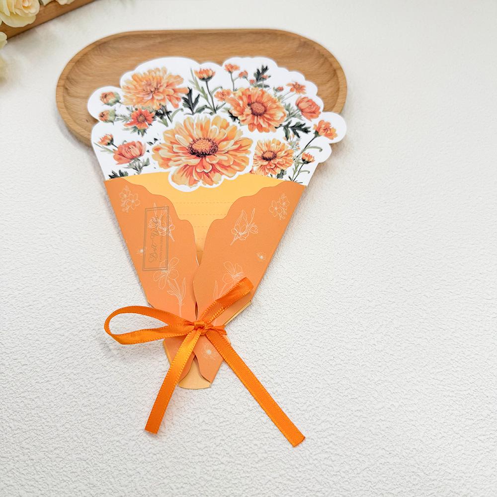 Father's Day 3D Flower Greeting Card for Birthday or Teacher's Day