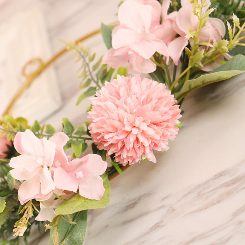 Artificial Wall Hanging Simulation Flower Wreath Pendant For Wedding Home Christmas Decoration