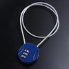 3 Digit Motorcycle Wire Rope Cycling Lock Password Helmet Lock Electric Vehicle Lock Helmet Lock