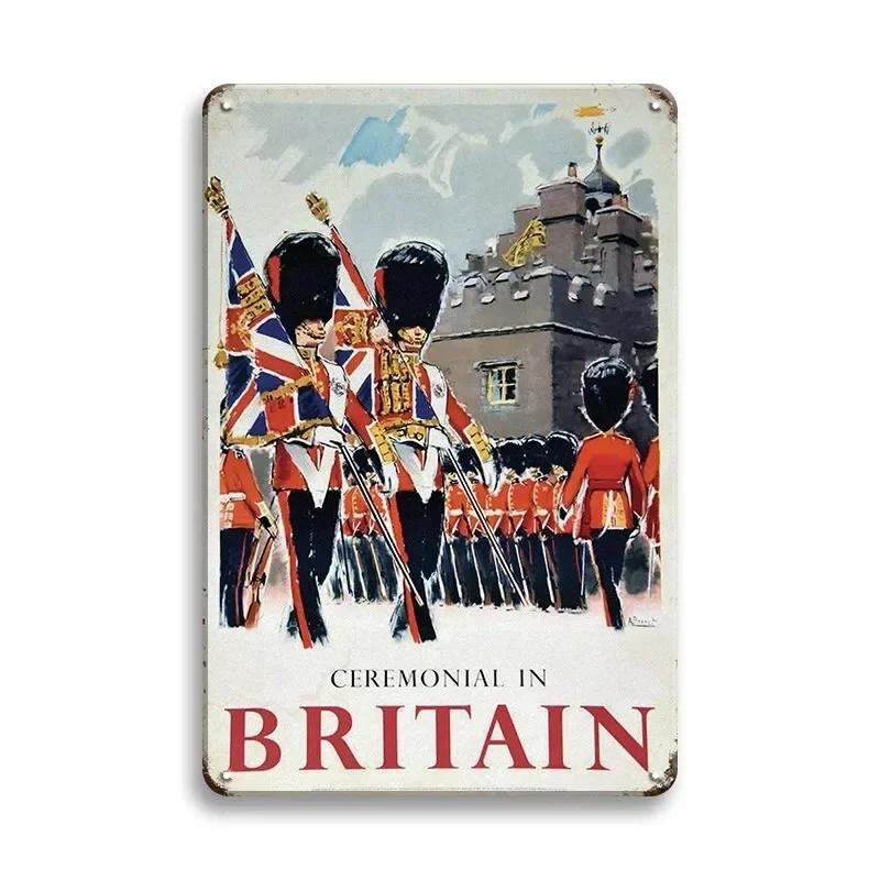 Vintage Travel Cities Metal Tin Signs PARIS IMALIBU CHICAGO Iron Painting Retro Posters Home Wall Art Decor Room Decoration