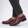 Leather Shoes Men's Business Formal Shoes Large Size Casual Shoes Versatile Pointy Wedding Shoes