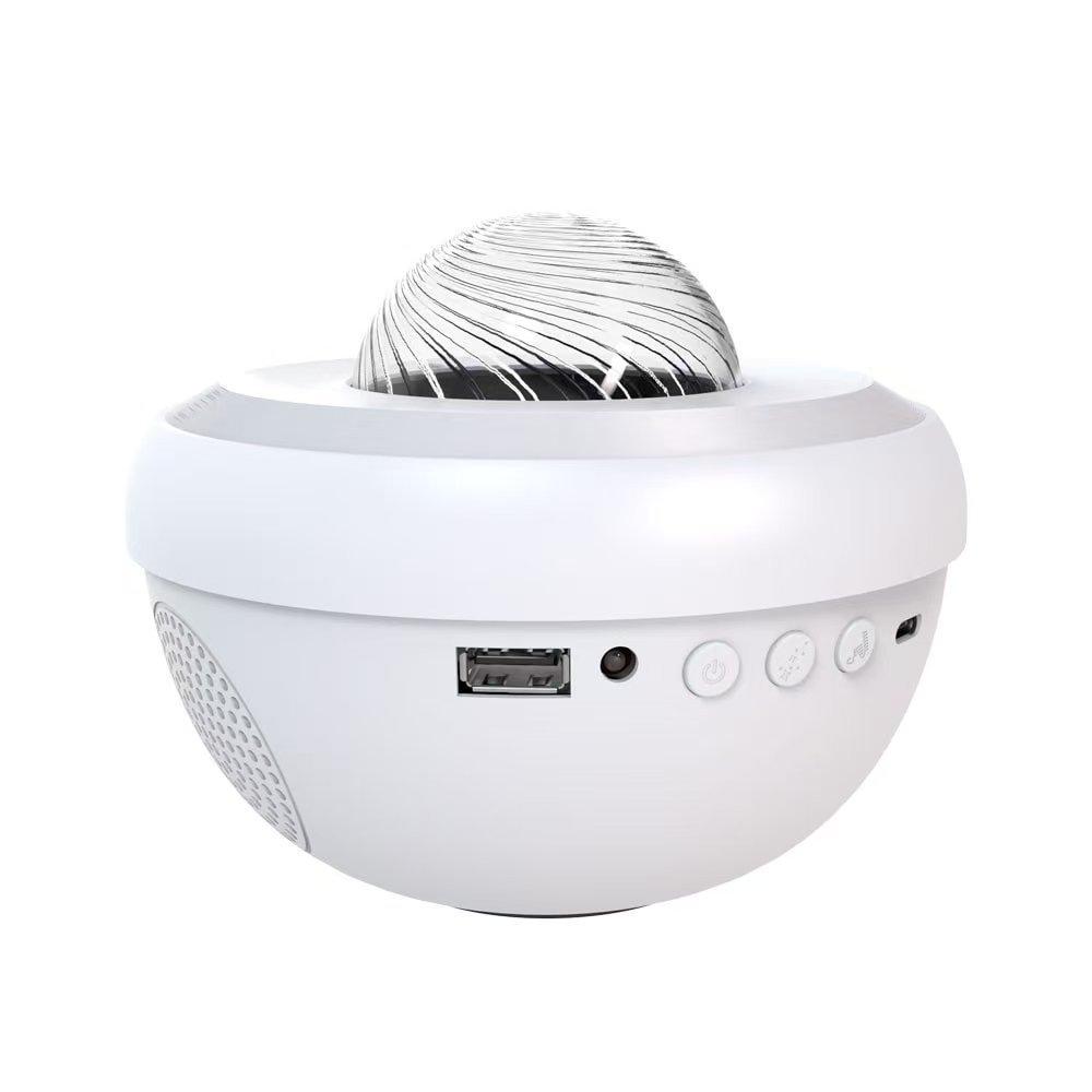 Bluetooth Music Remote-Controlled Ripple Starry Sky Projection Lamp for Bedroom Atmosphere Night Light with Full Sky Star Romantic Laser Table Lamp