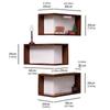 Wooden Corner Wall Shelf for Efficient Space Saving In Compact Homes Easy Mount Installation for Books & Decors Items