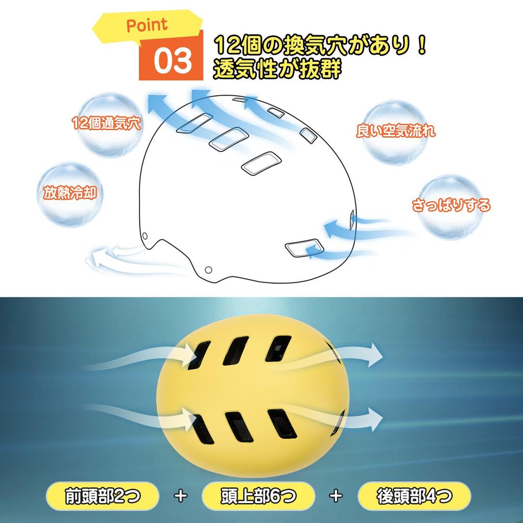 wowlomo Helmet for Kids and CE Safety Standard EN1078 Asia 3D Protective Sports Helmet for Ages Elementary Head Circumference Subsidy Eligible