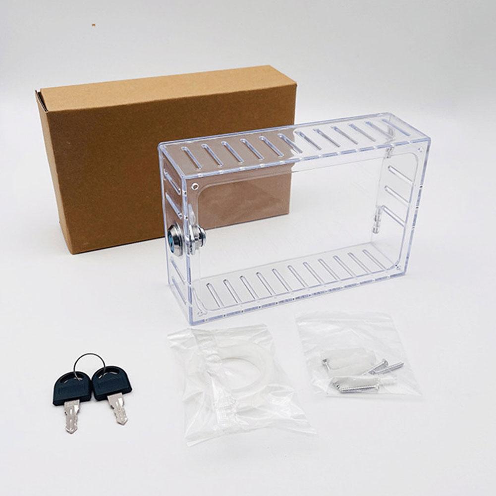 Universal Thermostat Lock Box With Key Clear Large Thermostat Cover For Thermostat On Wall Thermostat Guard Protector