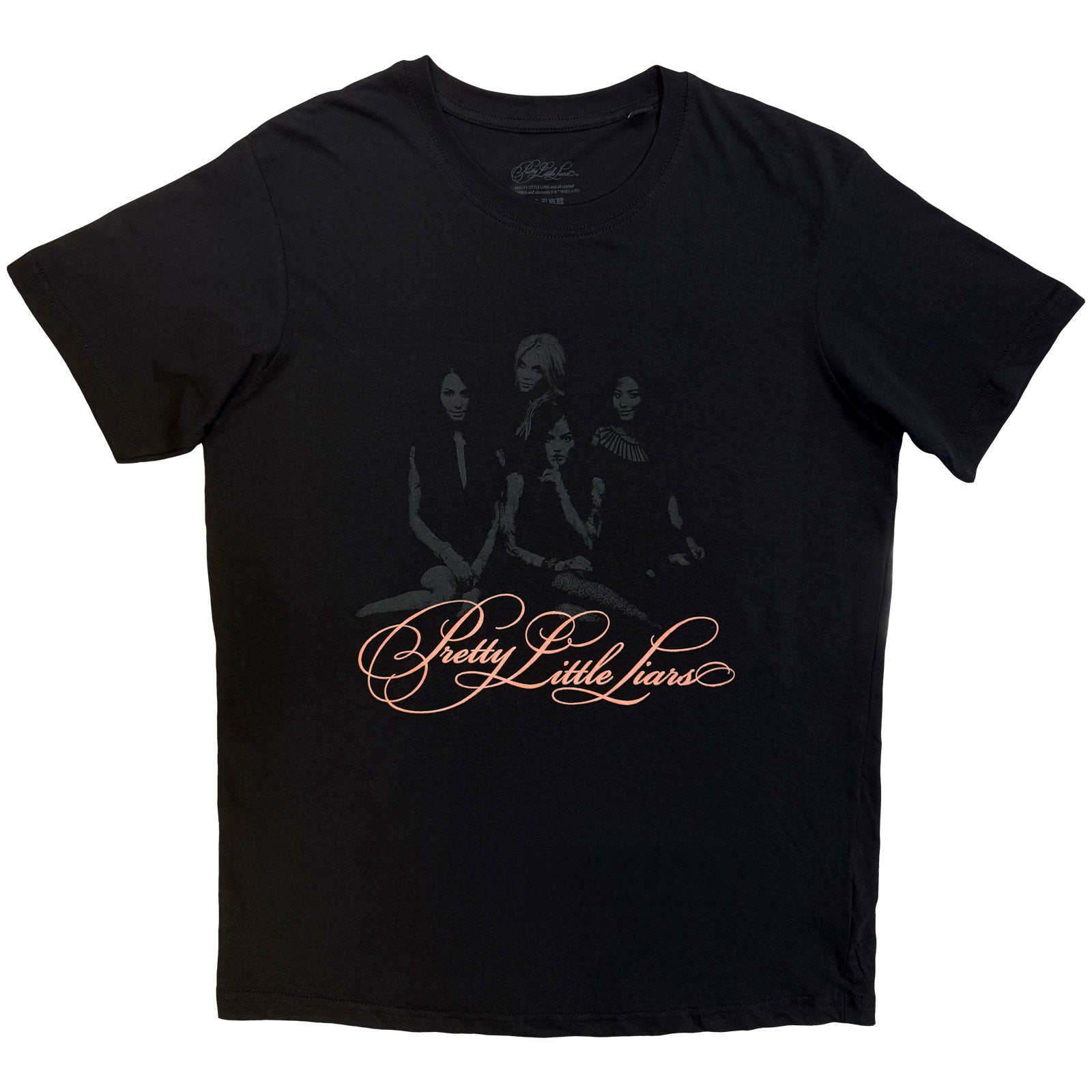 Pretty Little Liars TShirt Shh Black OFFICIAL NEW XL