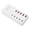 USB C Charger 50W USB Charging Station for Multiple Devices 10 Port Charging Block 5 USB Ports 5 Type C Ports US Plug