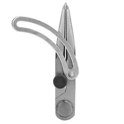 Truschino in pelle Compasso di spaziatura Strumento di marcatura Artigianato in pelle Disegno a linee Strumento rotante 100mm