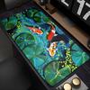 Gaming-Mauspad mit genähtem Rand, rutschfeste Gummibasis, Koi-Fisch, erweiterte Schreibtischmatte, Tastatur-Mauspad für Büro, Zuhause, Computer