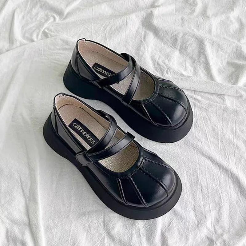 fashion Shoes for Women 2024 High Quality Buckle Strap Women's High Heels Fashion Shallow Dress Pumps Women New Round Toe Platform Heels
