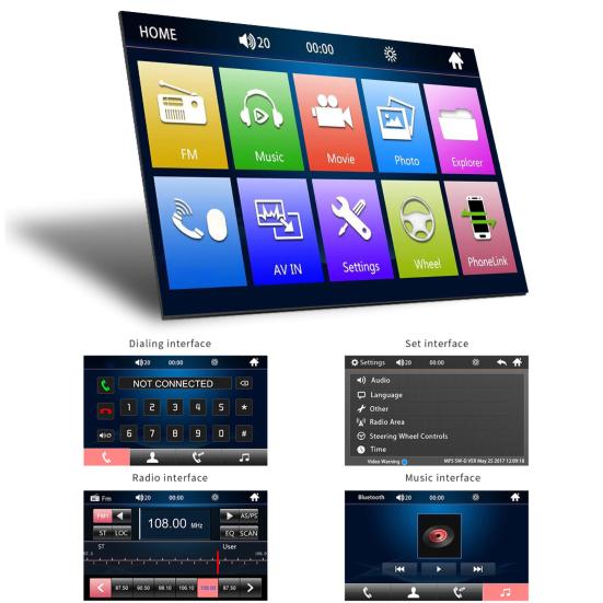 Intelligent Car Radio 7-Inch Display Player Lossless