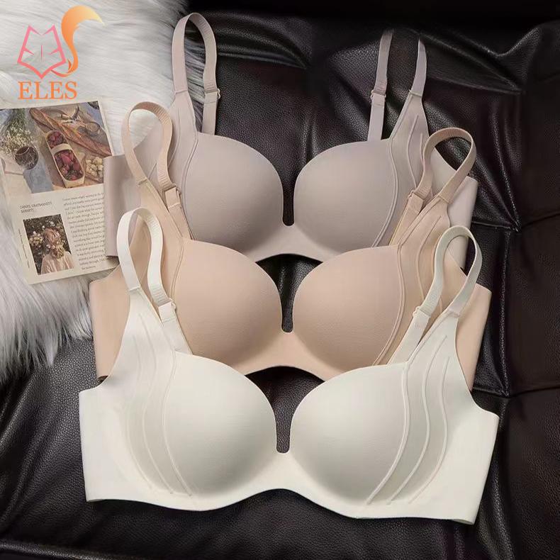 Women Thin Comfortable No-wire Bra To Collect Breasts and Prevent Sagging Seamless Bra Push-up Bra Underwear