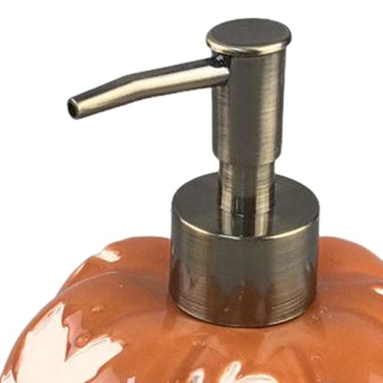 529ML Halloween Pumpkin Liquid Soap Dispenser Shampoo Body Hand Wash Shower Gel Facial Cleanser Container Bathroom Refillable Empty Press Pump Bottle
