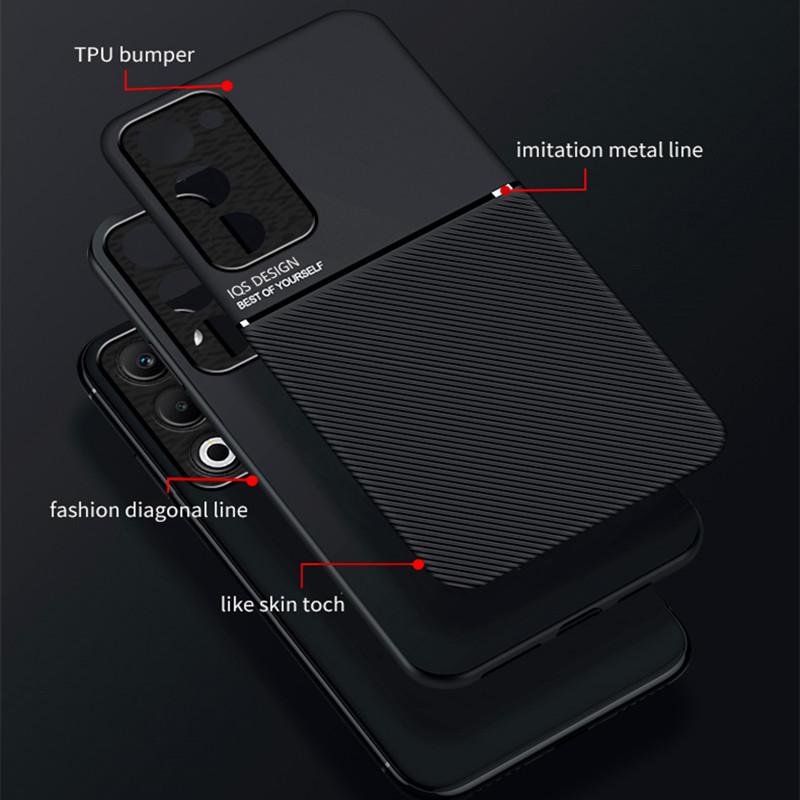 Odolné protiskluzové pouzdro pro OPPO A5 5G 2025 Ochranný kryt Magnetický sací držák Coque Fundas Capa