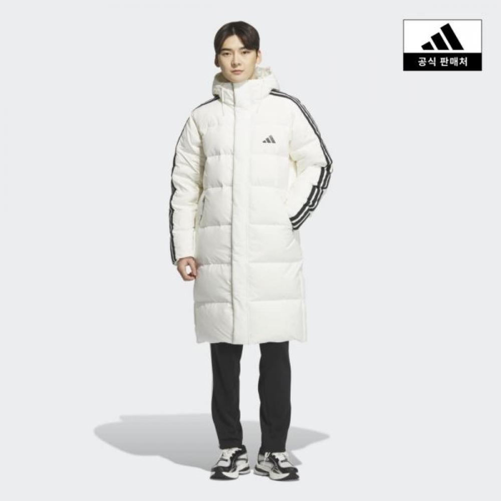 Adidas Длинное пуховое пальто Jz8732 с regular fit и 3 полосками JZ8732/AXL