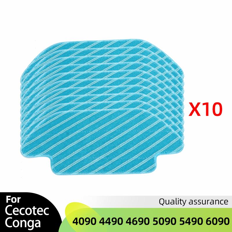 For Cecotec Conga 4090 4490 4690 5090 5490 6090 Robot Vacuum Cleaner Parts Roller Main Side Brush Hepa Filter Mop Rag Accessory