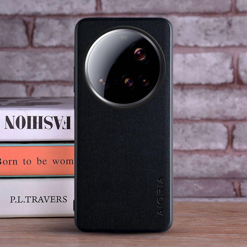 Case for Xiaomi 15 Ultra Leather Fashion Soft TPU Master Hard Textile Leather Fashion Phone Cover for xiaomi 15 Ultra pro Case