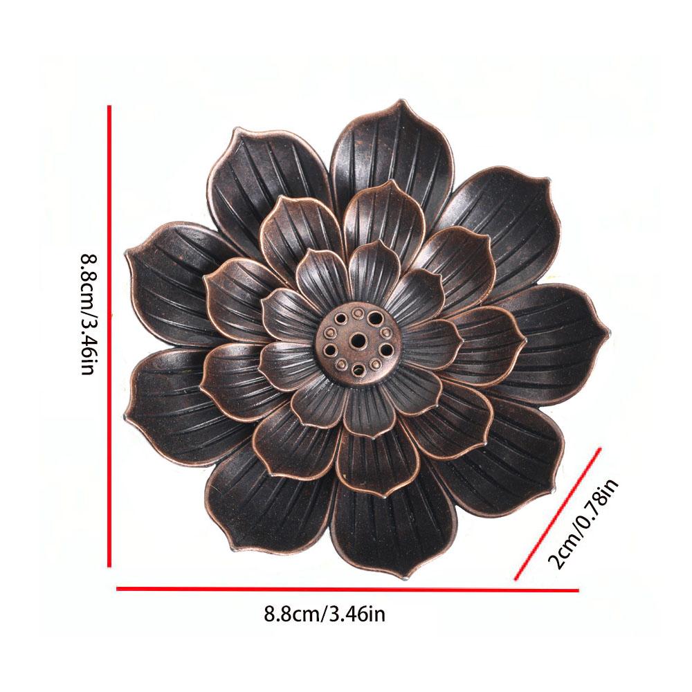 Incense Holder for Sticks,Incense Burner, Lotus Detachable Ash Catcher for Home Decor,Yoga SPA Fragrance Accessories