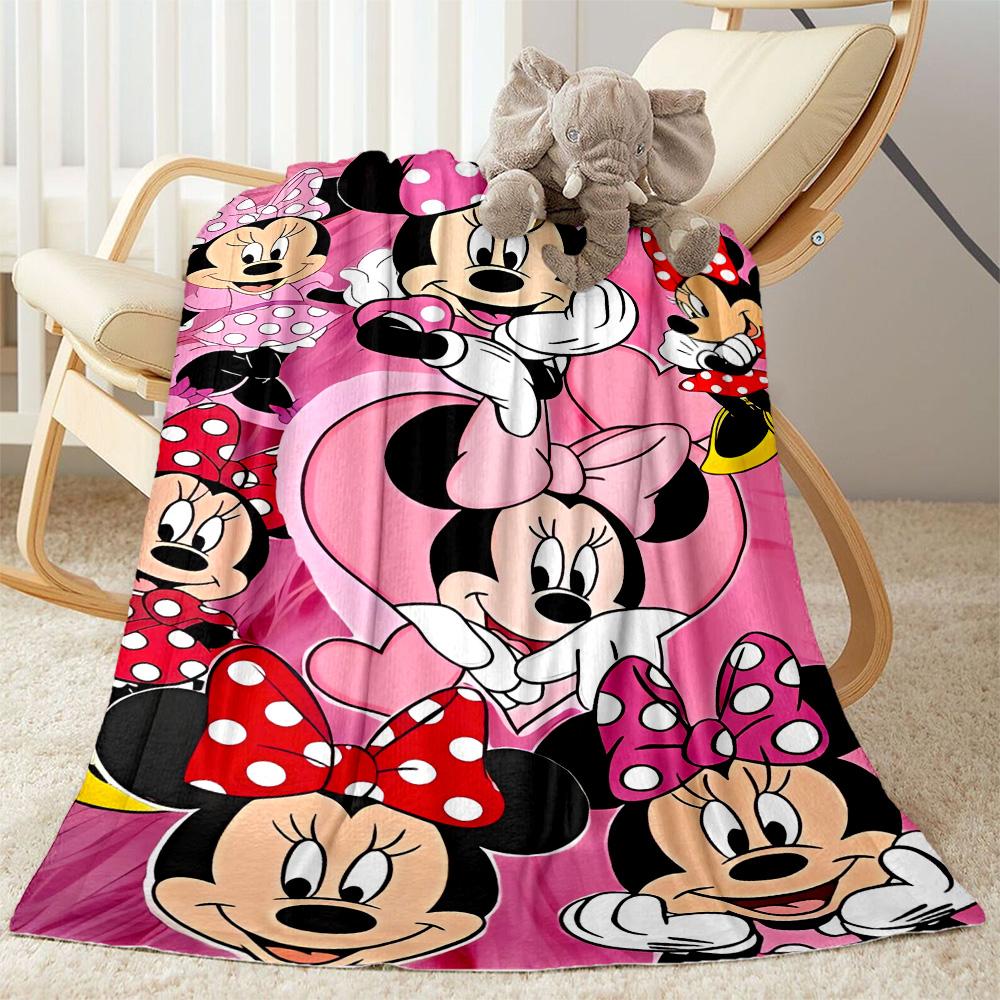 Mickey Minnie'S Festive Blanket Decor Throw For Sofa Couch Office Bed Picnics for All Occasions Cozy Home Lovers Ideal Gift For Birthday Y47