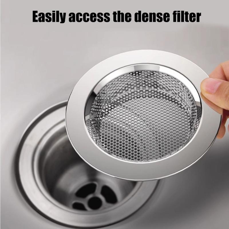 3 Stuks Keuken Afvoerfilter Mand Multifunctioneel Spoelbak Zeef Roestvrij Staal Spoelbak Afval Vanger Badkuip Afvoer Zeef
