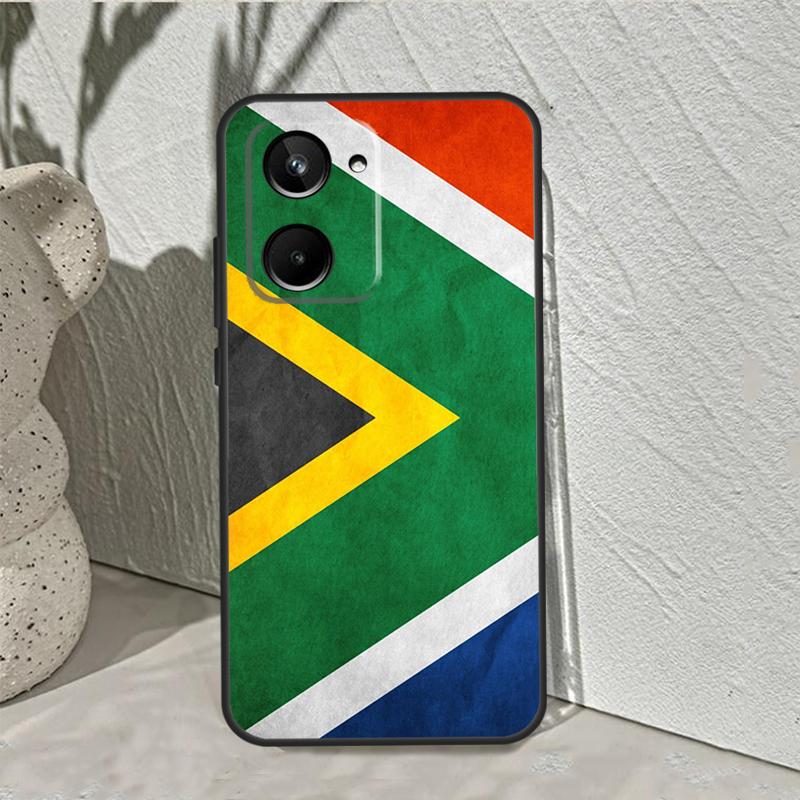 

South African Flag For Realme GT7 Pro GT6 C67 C65 C63 C61 C55 C53 C51 C35 C71 C75 10 11 12 13 14 Pro Plus Case Realme C71 4G