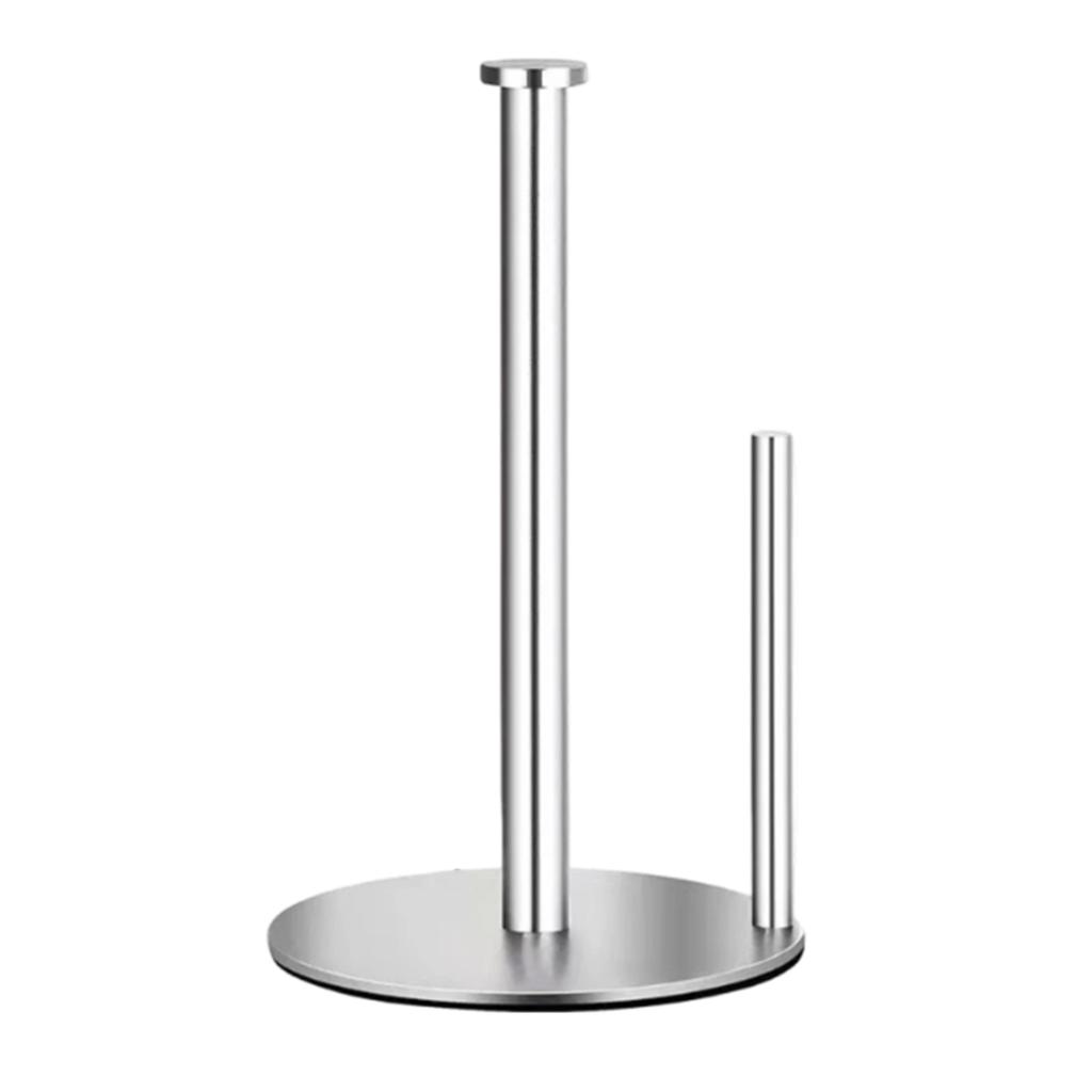 Bathroom And Kitchen Paper Towel Holders, Standing Paper Roll Holders With Non- Counterweight Bases, Stainless Steel Freestanding Paper Towel Holders