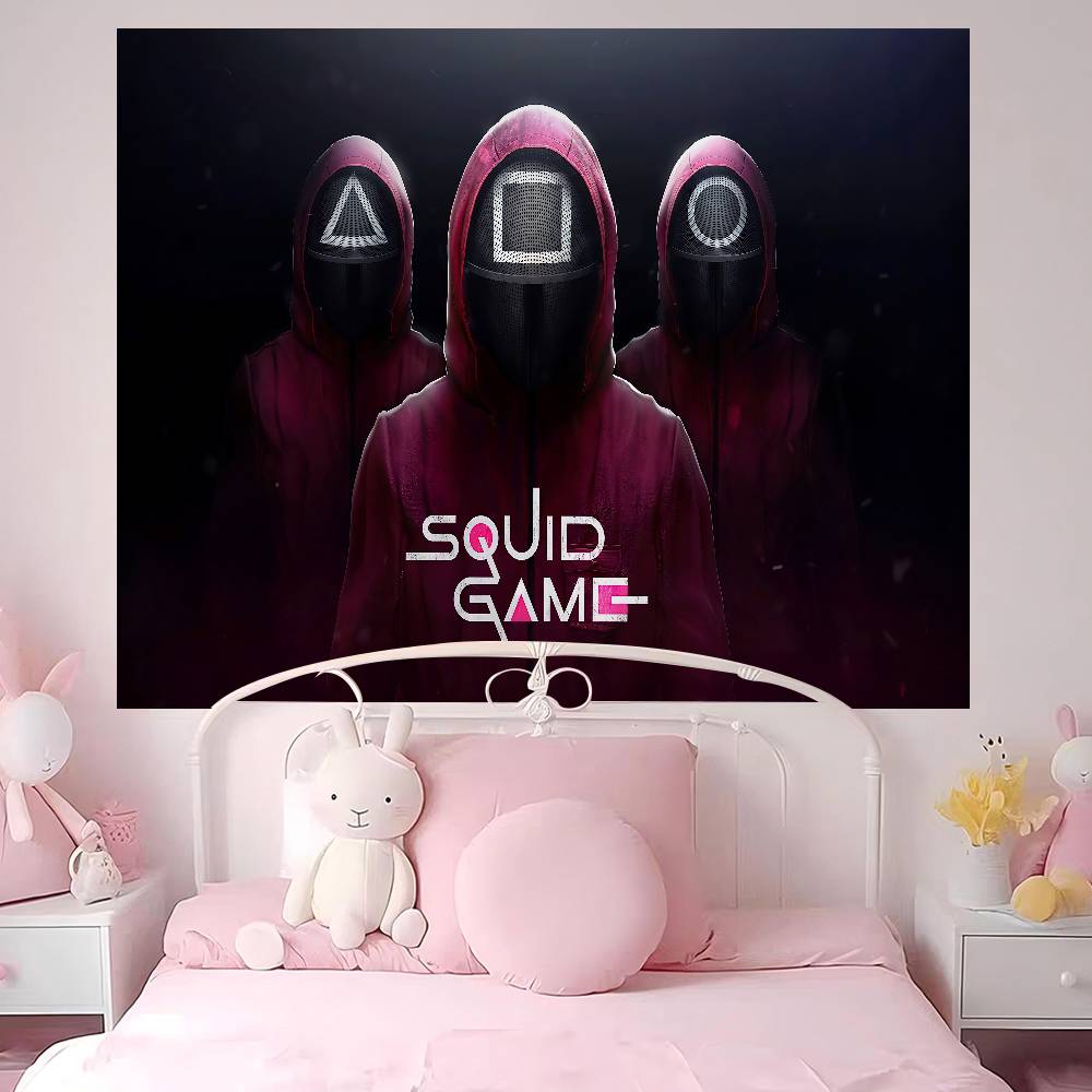

TV Game SSquids Anime Tapestry Art Science Fiction Room Home Decor Wall Art Decor 74x94cm(29x37in)