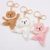 Ballet Dancing Bear Keychain Playful Ballet Bear Keychain Pendant Accessory for Adding Charm to Your Style