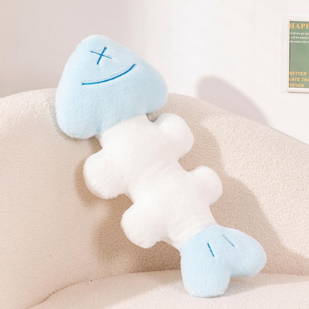 52CM Fish Bone Plush Toy Living Room Creative Sofa Cushion Comfort Sleeping Pillow DIY Doll Send Children Birthday Gift