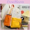Stylish Color-block Waterproof Backpack For School And Business Travel With Comfortable Air Cushion Straps