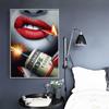 Wall Art Canvas Poster Print Lip Painting For Living Room Pub Picture Wall Art Large Modern Pictures Home Decor Movie Poster
