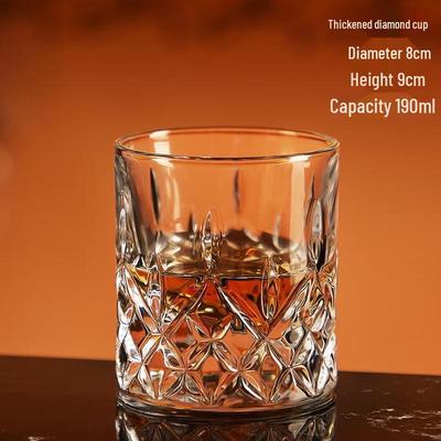 Hand-Carved Diamond Whiskey Glass