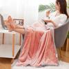 Blanket Single Person Flannel Blanket Office Thick Air Conditioning Nap Blanket