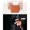 [Tsuchiya] Wallet Men's Bifold, Tochigi Leather, Genuine Leather, Foldable, Hidden Pocket, Coin Purse, Orange (Brown), 9 x 11 x 2 cm