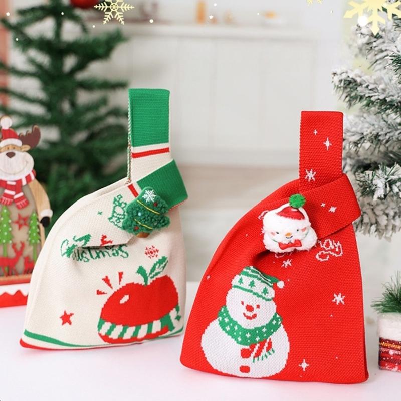 Festival Santa Druckstoff Geschenksäcke Stilvolle Waschbare Weihnachtsstrumpf Füllung Für Büro Zuhause Schule Veranstaltung Und Familienfeiern