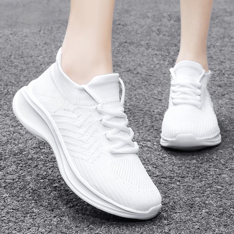 

Женские кроссовки, увеличивающие рост, повседневная обувь для школьников и студентов, легкие кроссовки для пар, большие размеры 36-45 EU: 45 белый