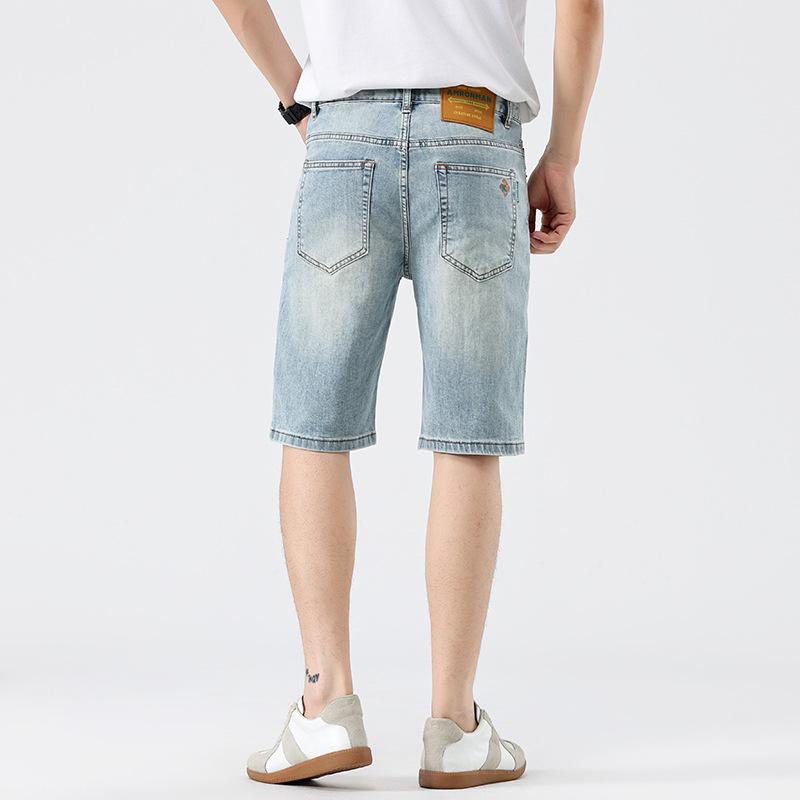 New Summer Jeans Shorts 5-point Men's Mid-sized Pants Thin Casual 5-point Pants
