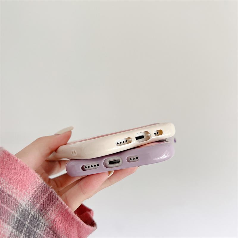 Kožený vzor Moskado Colorful Rosy Clouds Pouzdro na telefon pro iPhone 14 12 11 13 Pro Max 14 Plus Xr Xs Max Květinový měkký Tpu Cover