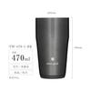 Snow Peak [Amazon.co.jp Exclusive] Thermo Tumbler 470 Luster Black Camping Outdoor Vacuum Insulated Tumbler Cold Retention Heat Retention Limited