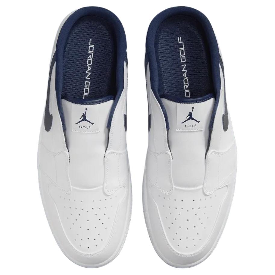 Air Jordan 1 Mule Golf Bílá Půlnoční námořnická pánské tenisky FJ1214-103