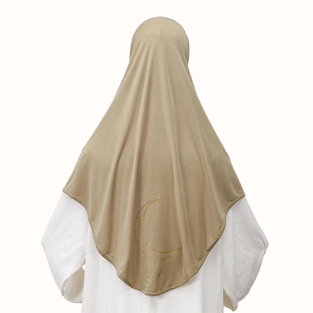 Ramadan Golden Embroidery Muslim Modal Hijabs For Women Solid Headscarf Khimar Hijabs Bandana Sports Hijab Arabic Islam Tudung