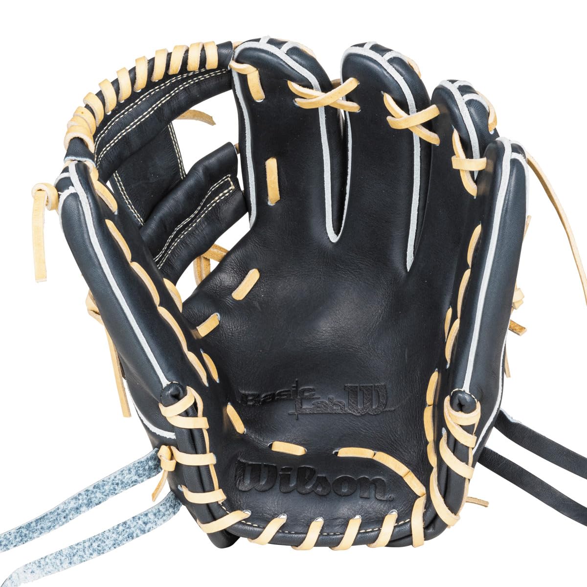 

Wilson Basic Lab DUAL Baseball Glove for with Thumb Pads for Two Little US Original W Black Softball, Infielder s, (Recommended Fingers), Design,