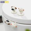 Portable Lovely Cartoon Toilet  Lifting Device Avoid Touching Toilet Lid Handle WC Accessories Anti Dirty No Punching Required