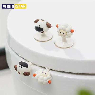 Dispositivo di Sollevamento per WC Portatile Carino a Cartoni Animati Evita di Toccare la Maniglia del Sedile WC Accessori WC Anti sporco Non Richiede Foratura